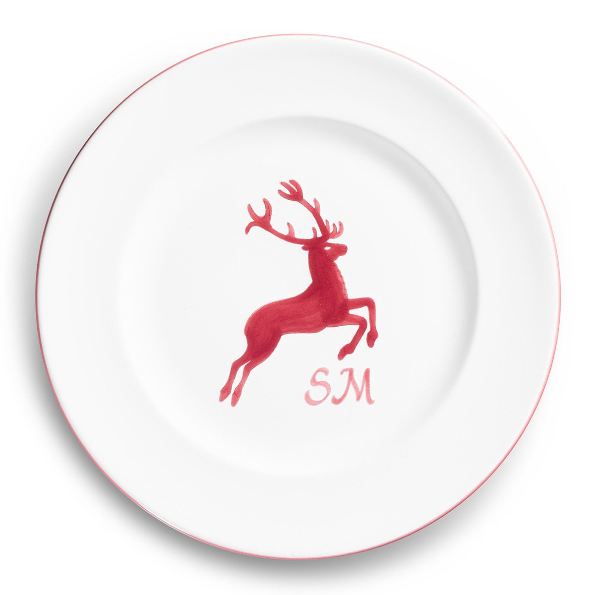 Dessert plate Gourmet with initials